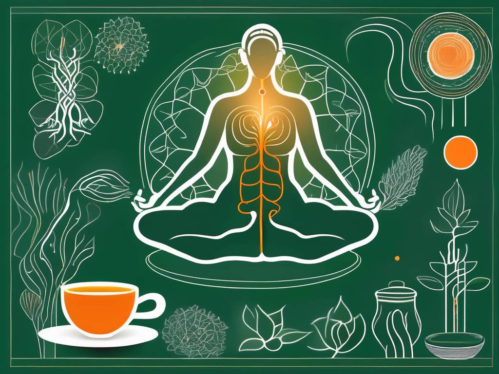 The vagus nerve in a human body