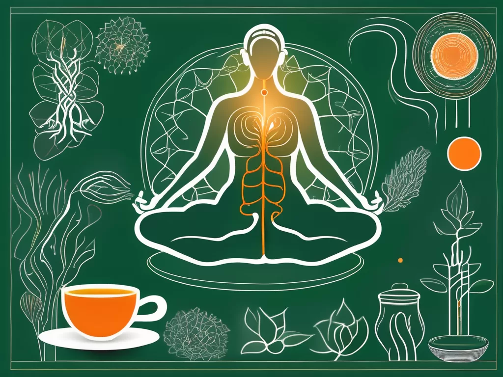The vagus nerve in a human body