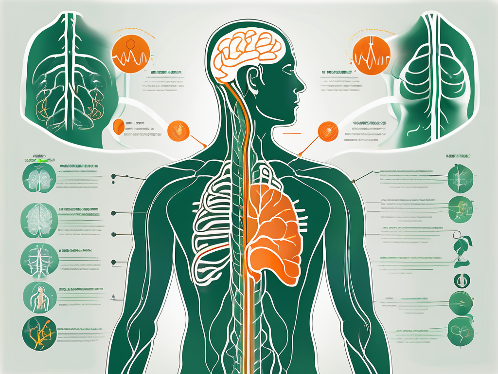 The vagus nerve in the human body