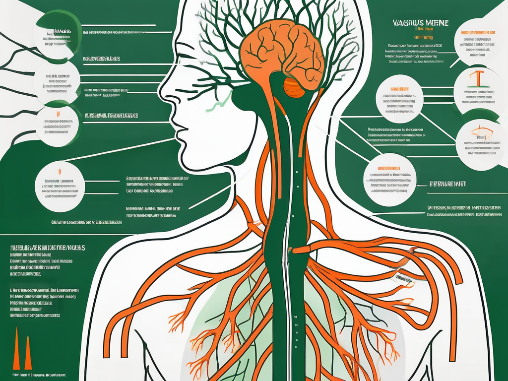The vagus nerve in relation to the human throat