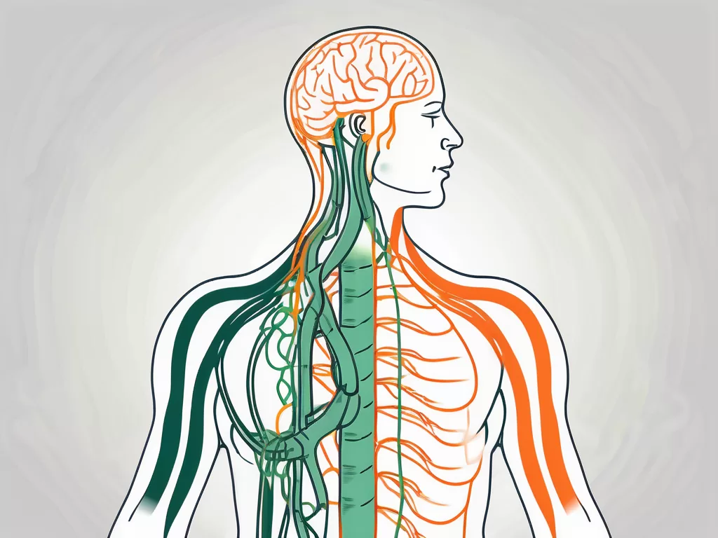 The vagus nerve in relation to the human body