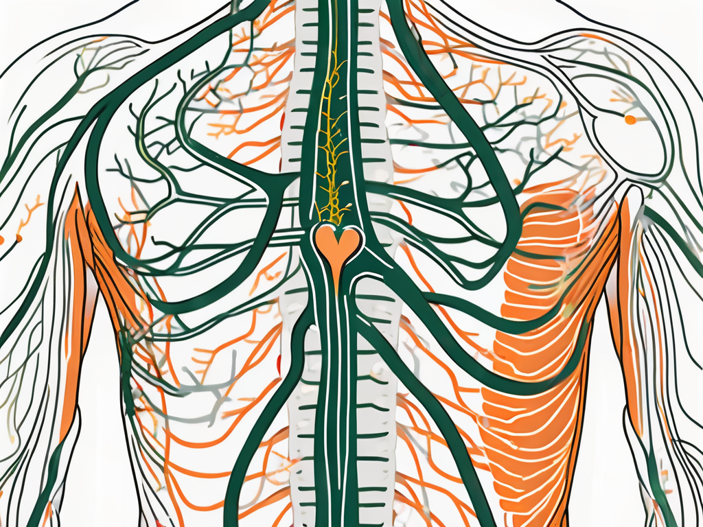 The vagus nerve in the human body