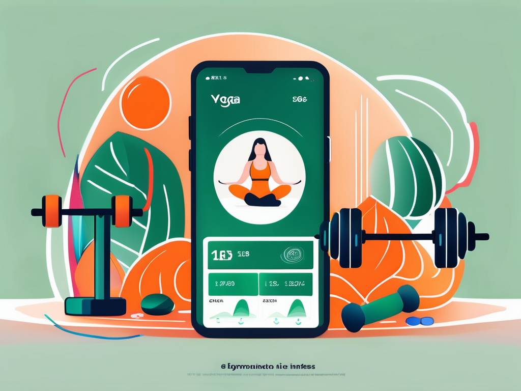 A smartphone displaying a fitness app interface