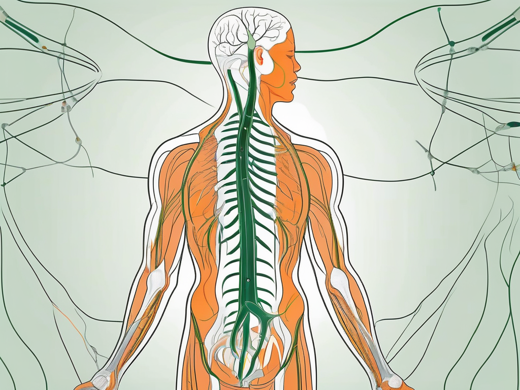 The psoas muscle and the vagus nerve in the human body
