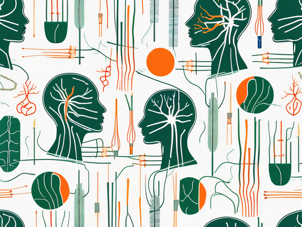 The vagus nerve highlighted in the human body