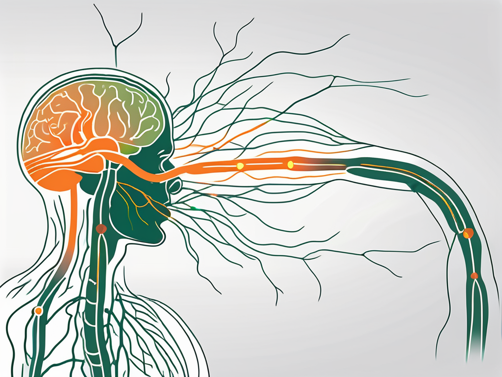 The vagus nerve in relation to the human body