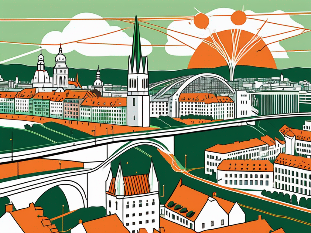 The cityscape of bratislava