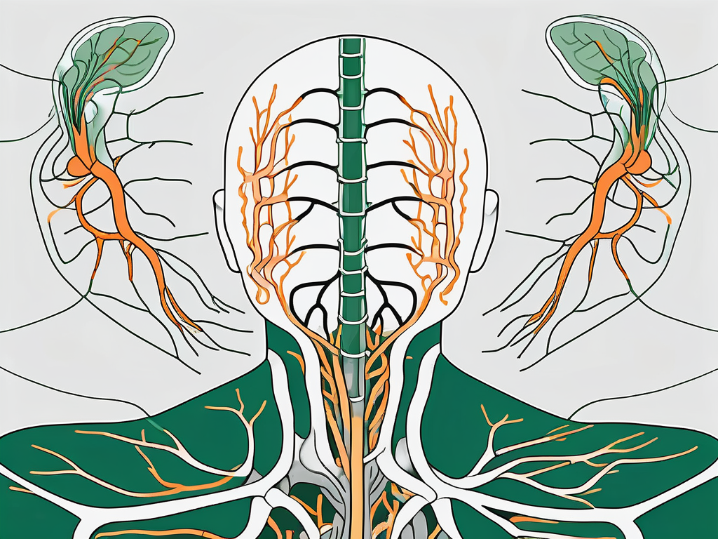 A detailed anatomical diagram of the neck