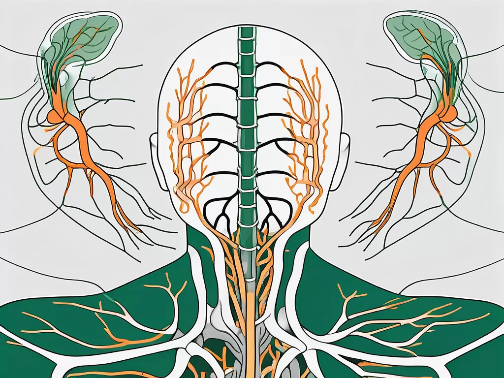 A detailed anatomical diagram of the neck