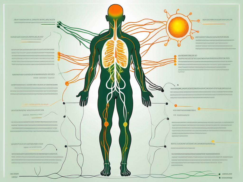 The solarplexus and vagus nerve connected in the human body