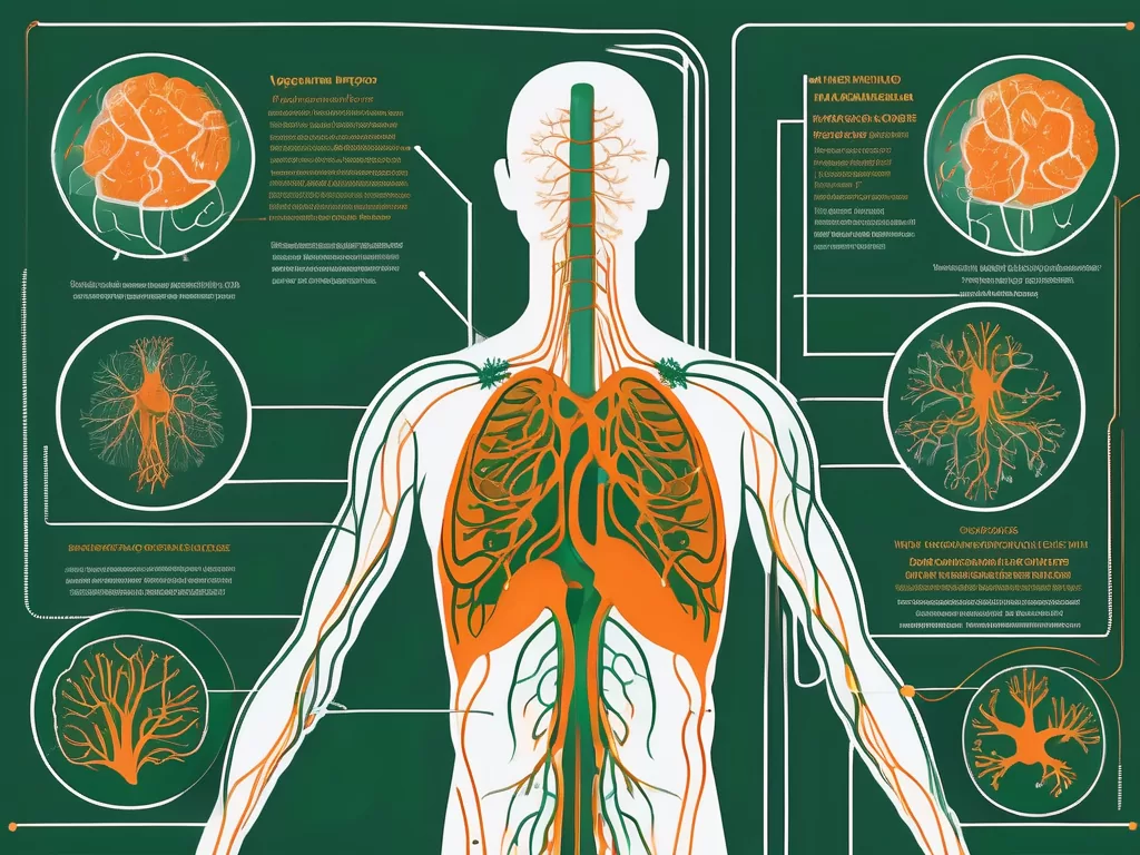 The vagus nerve in the human body