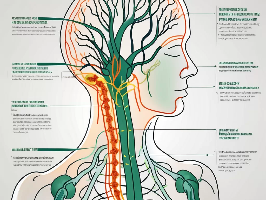 The vagus nerve in the human body