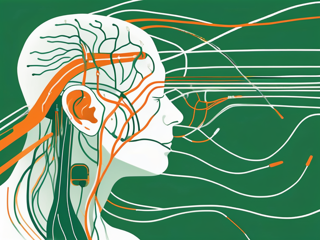 A cutting-edge device attached to a human ear