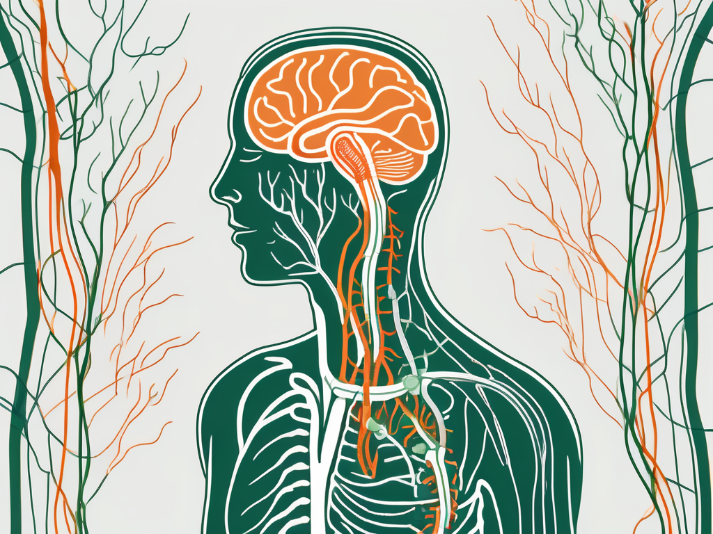 The vagus nerve in relation to the digestive system
