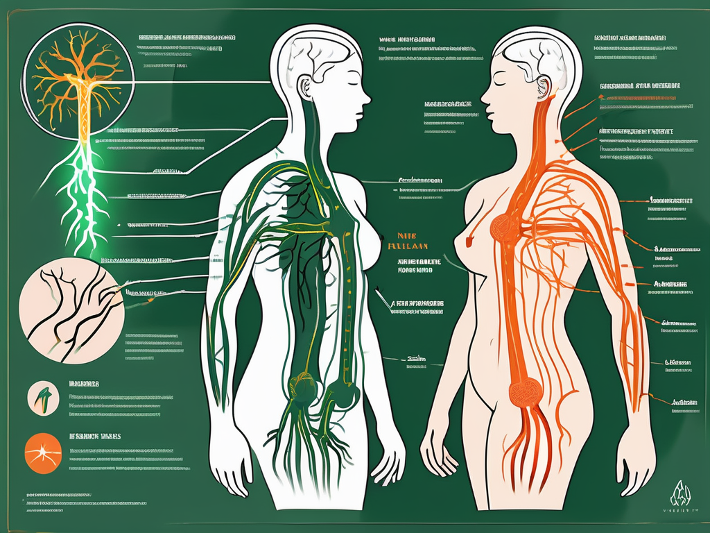 The vagus nerve in the human body