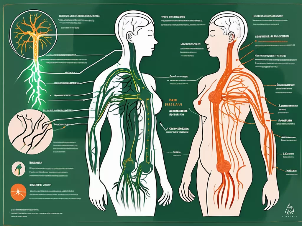 The vagus nerve in the human body