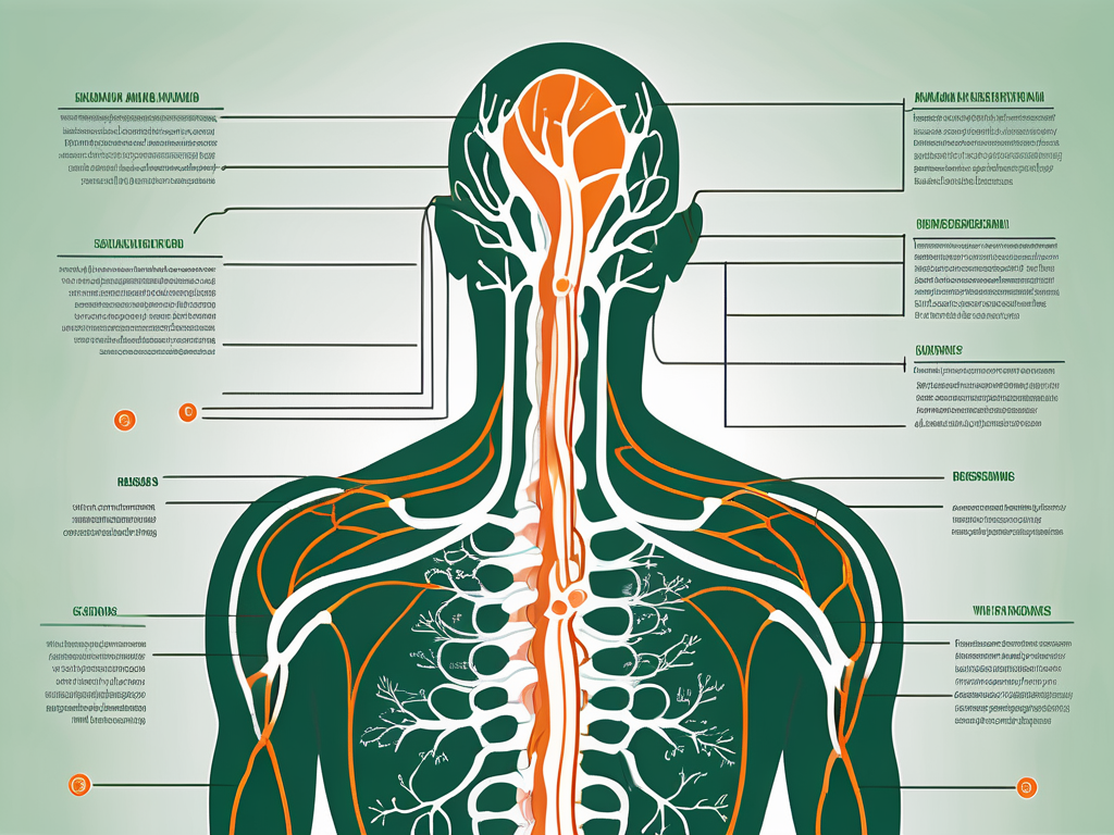 The vagus nerve in the human body