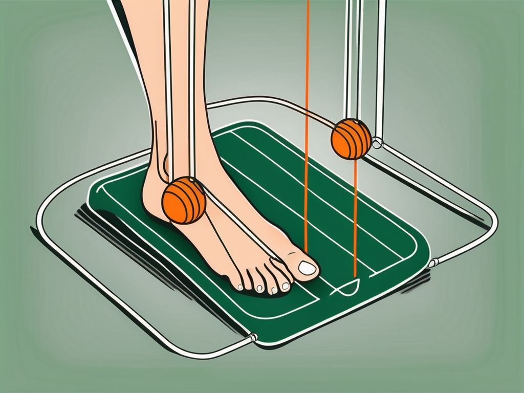 A foot performing exercises with focus on the big toe