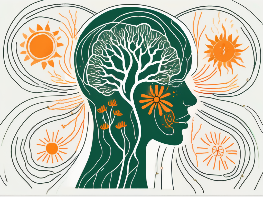 The vagus nerve in a human body