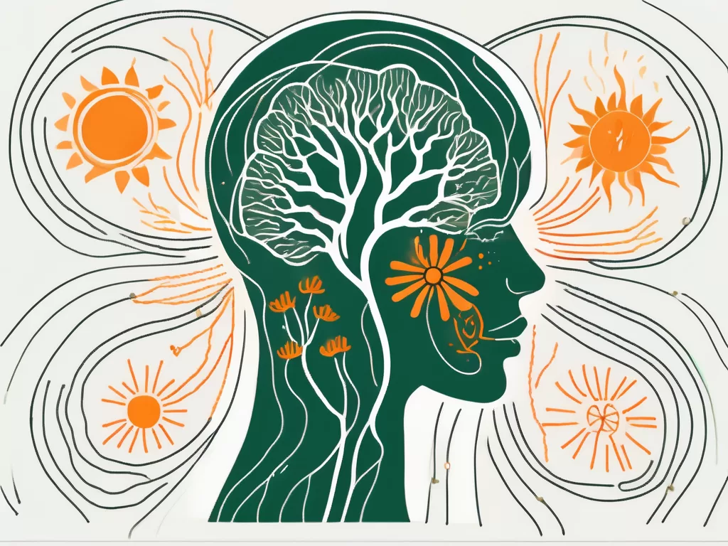 The vagus nerve in a human body