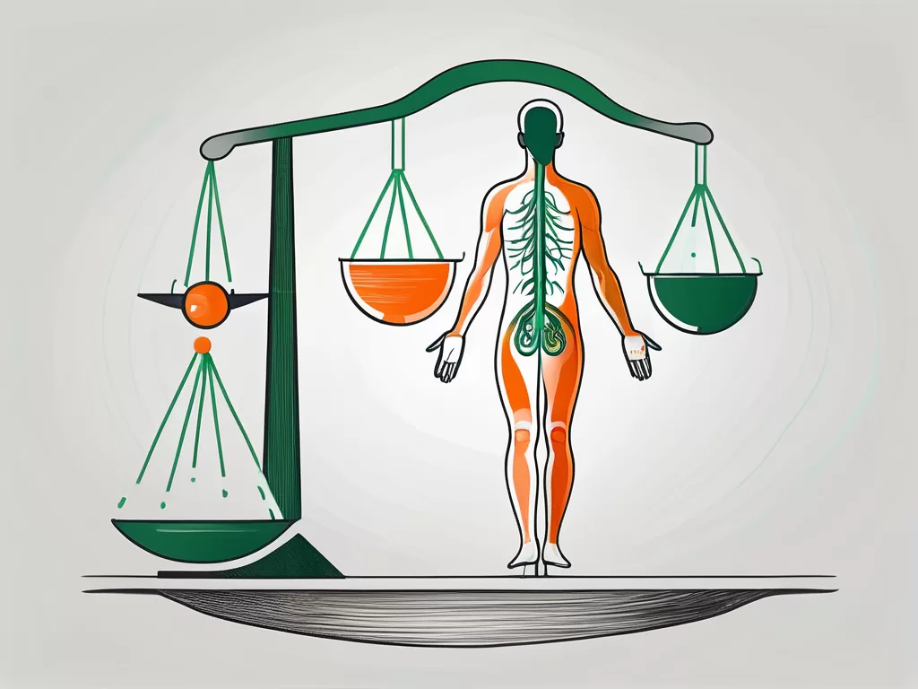 The human body showing the location of the hiatus hernia and the vagus nerve