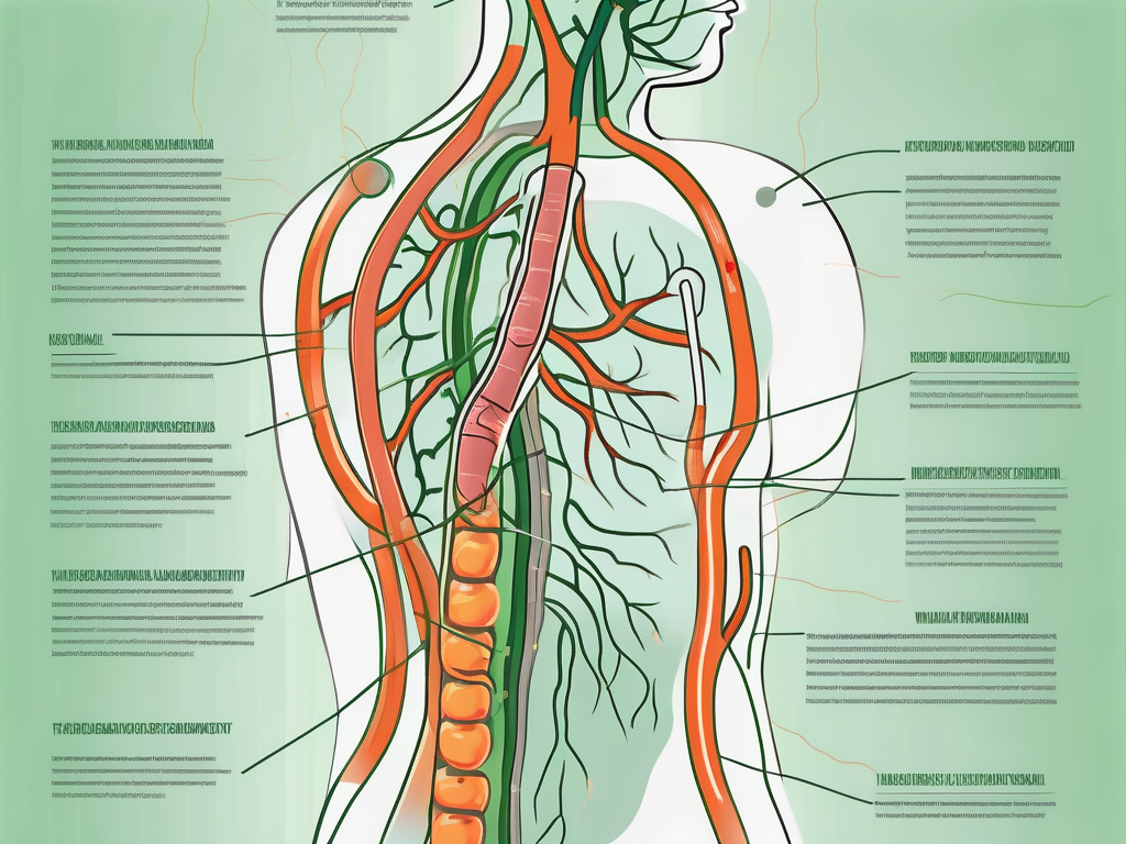 The vagus nerve in the human body