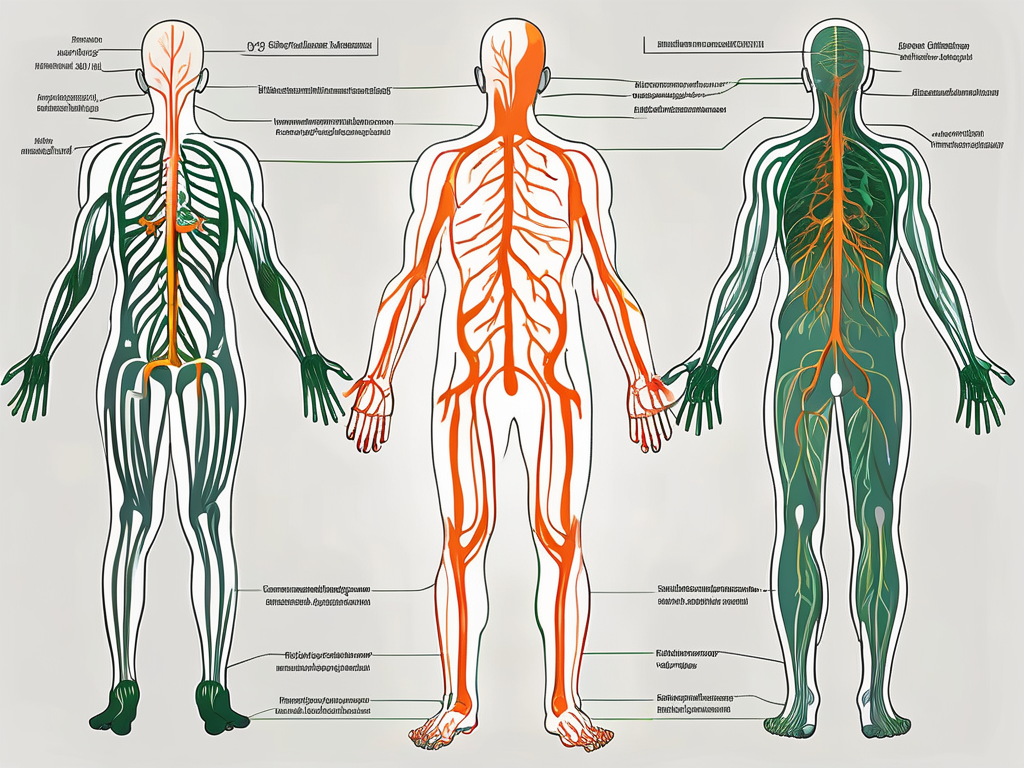 The nervus vagus dorsalis (dorsal vagus nerve) in the human body