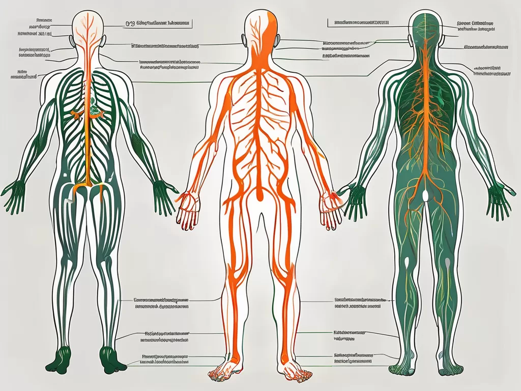 The nervus vagus dorsalis (dorsal vagus nerve) in the human body