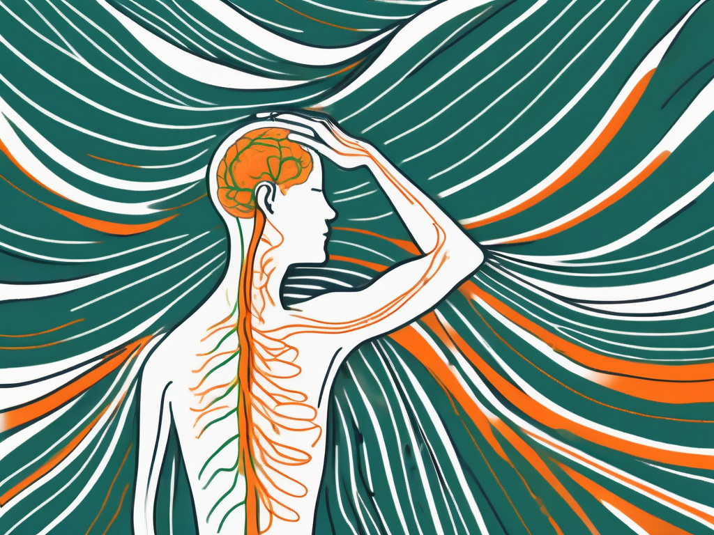 The vagus nerve in the human body being invigorated by cool