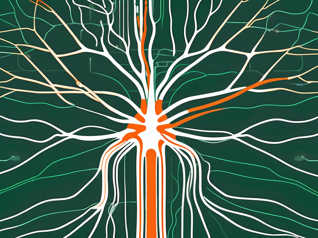 A diagrammatic representation of the human nervous system
