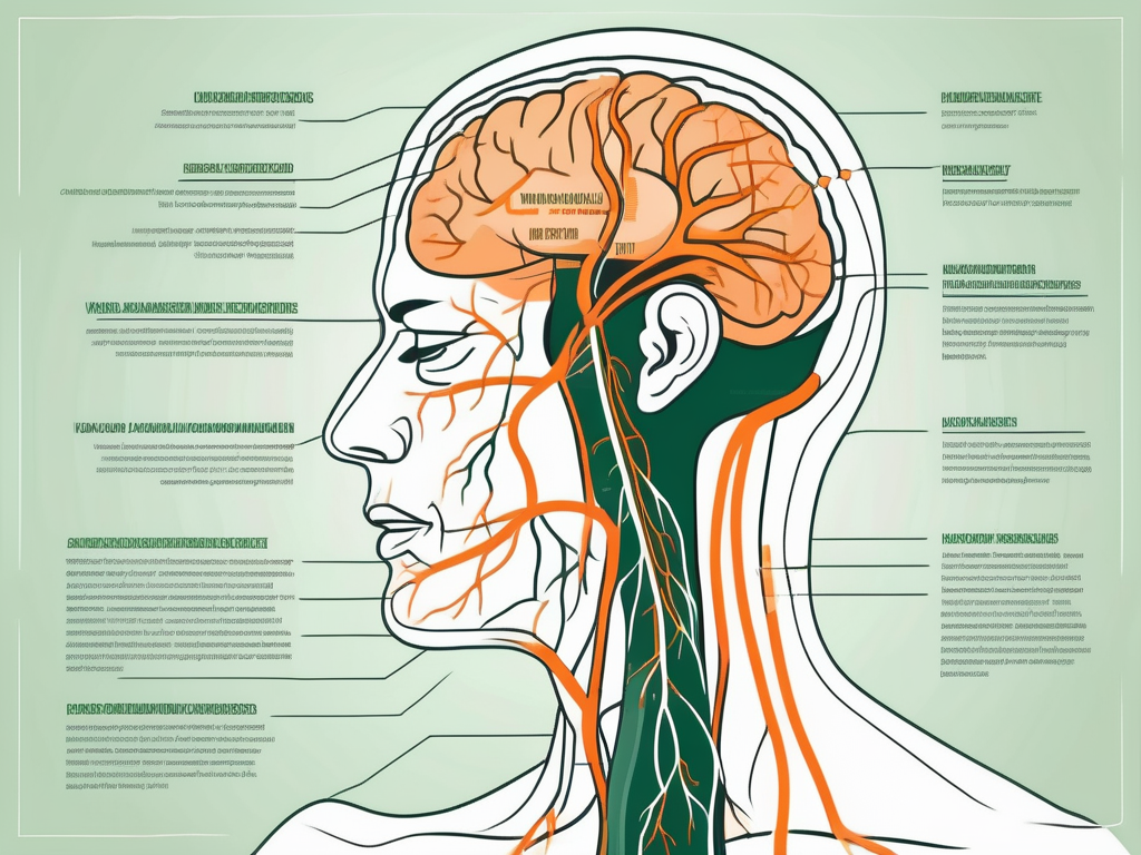 The vagus nerve in the human body
