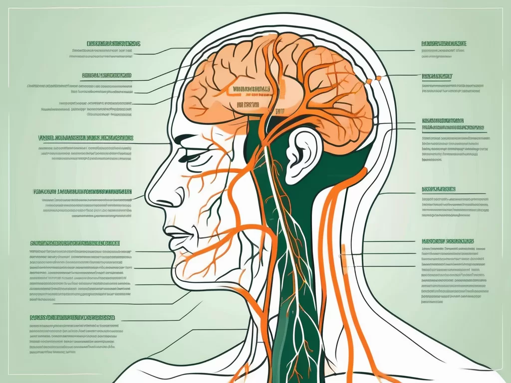 The vagus nerve in the human body