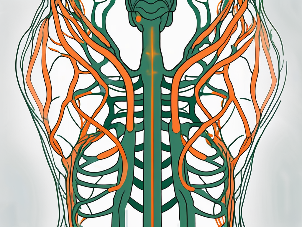 The vagus nerve in relation to the respiratory system