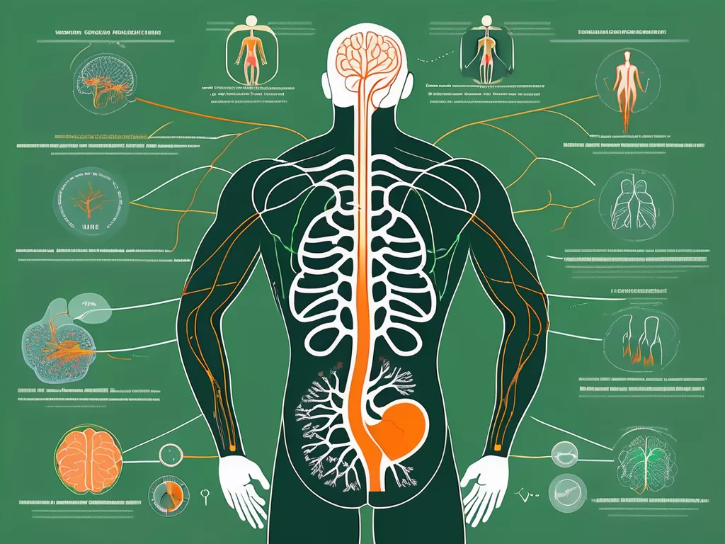 The vagus nerve in the human body