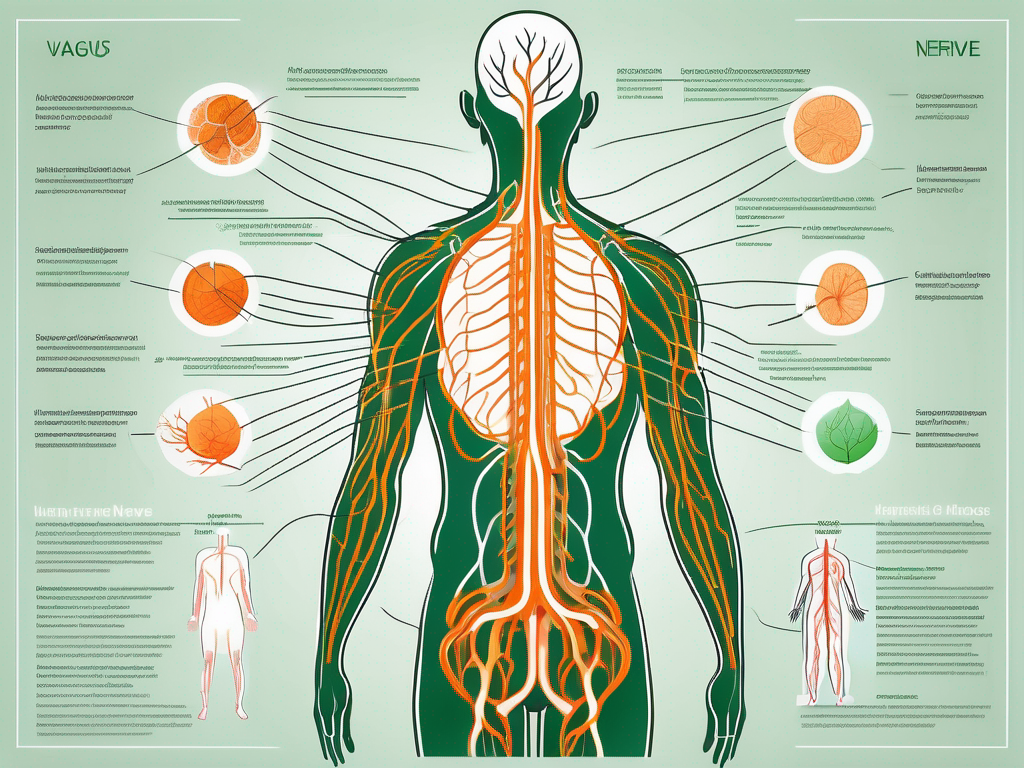 The vagus nerve in the human body