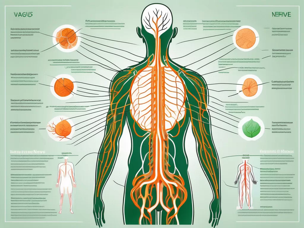 The vagus nerve in the human body