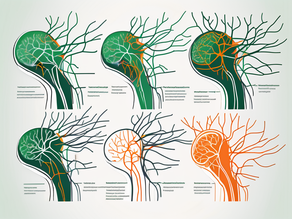 The embryological development stages of the vagus nerve