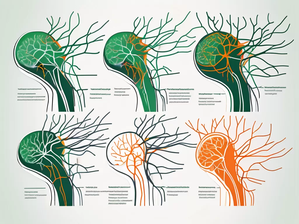 The embryological development stages of the vagus nerve