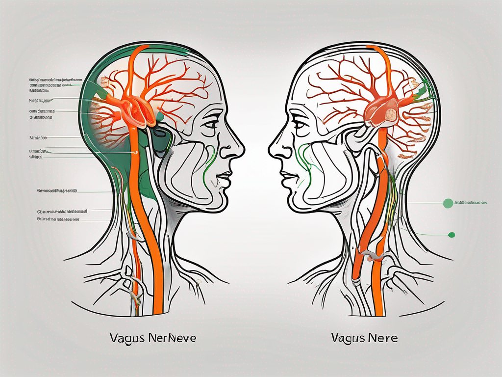 The vagus nerve in the human body