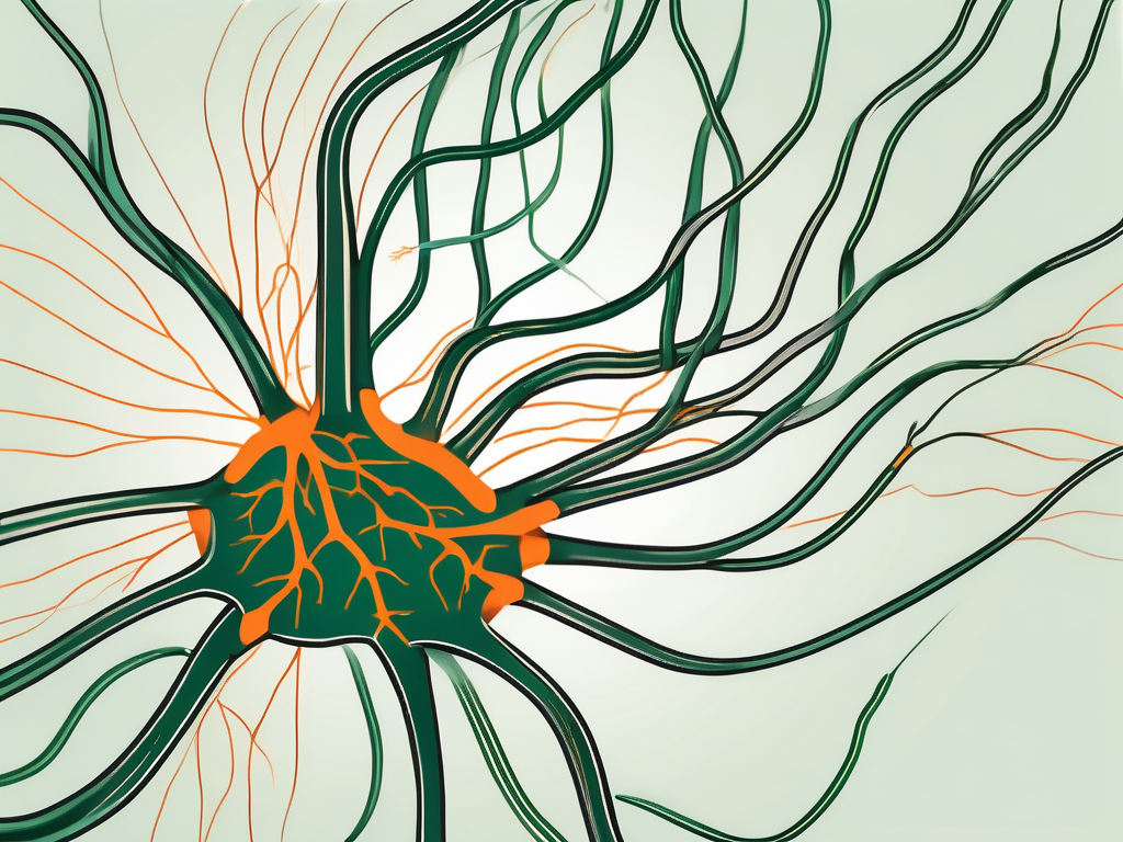 A vagusnerv-clip applied on a stylized representation of the vagus nerve