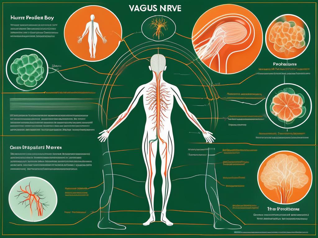 The vagus nerve in the human body