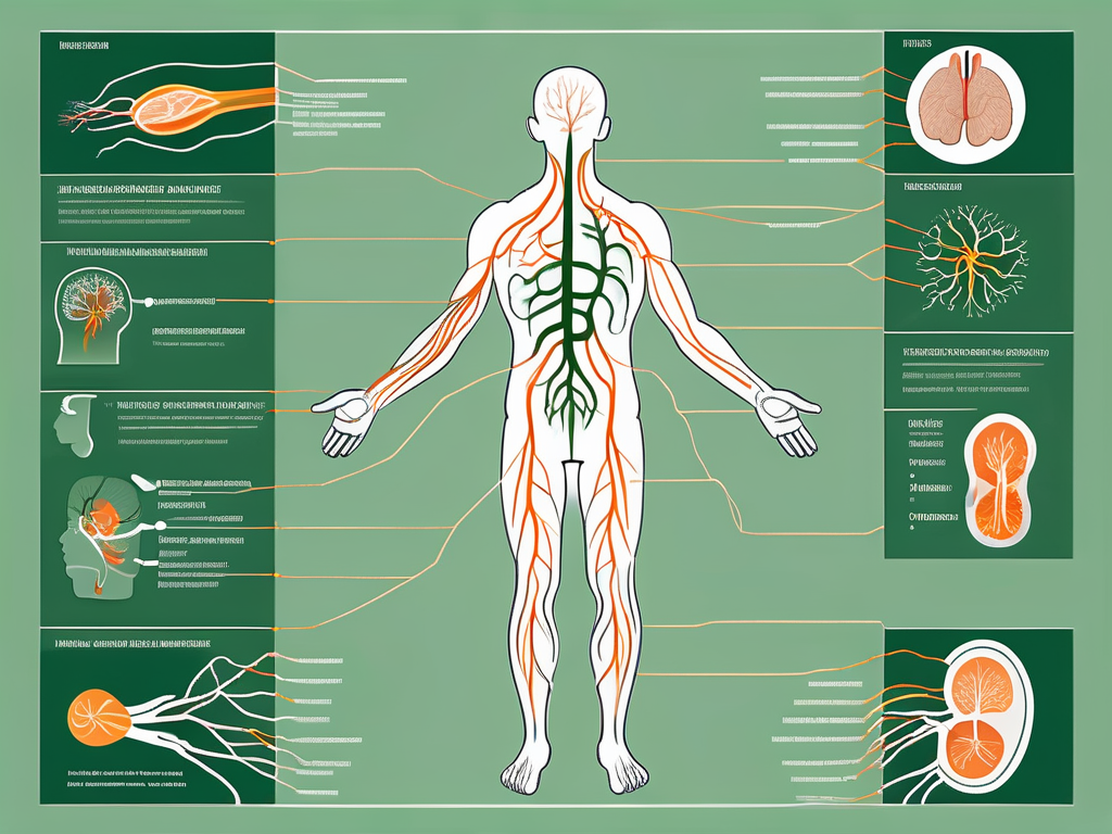 The vagus nerve in the human body