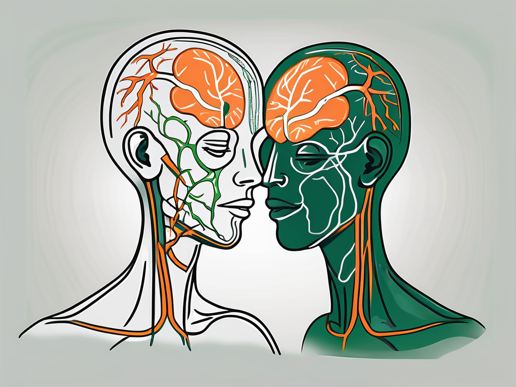 The nervus glossopharyngeus and nervus vagus in the human body