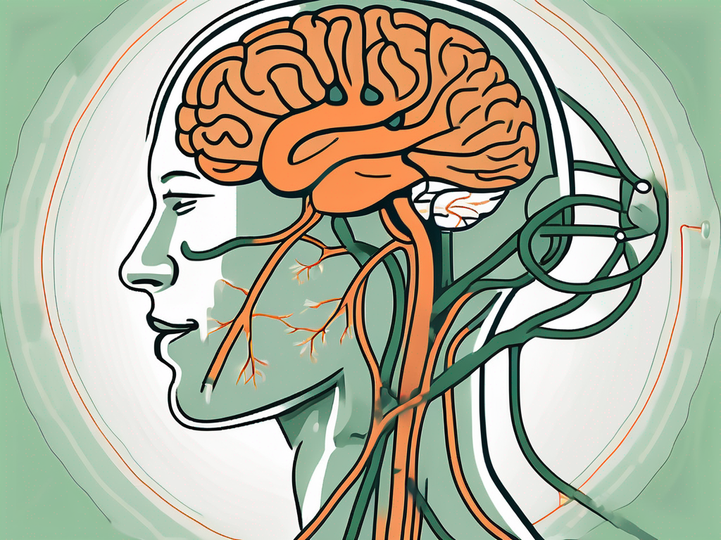 The nervus vagus (vagus nerve) in the human body with a focus on its connection to the brain