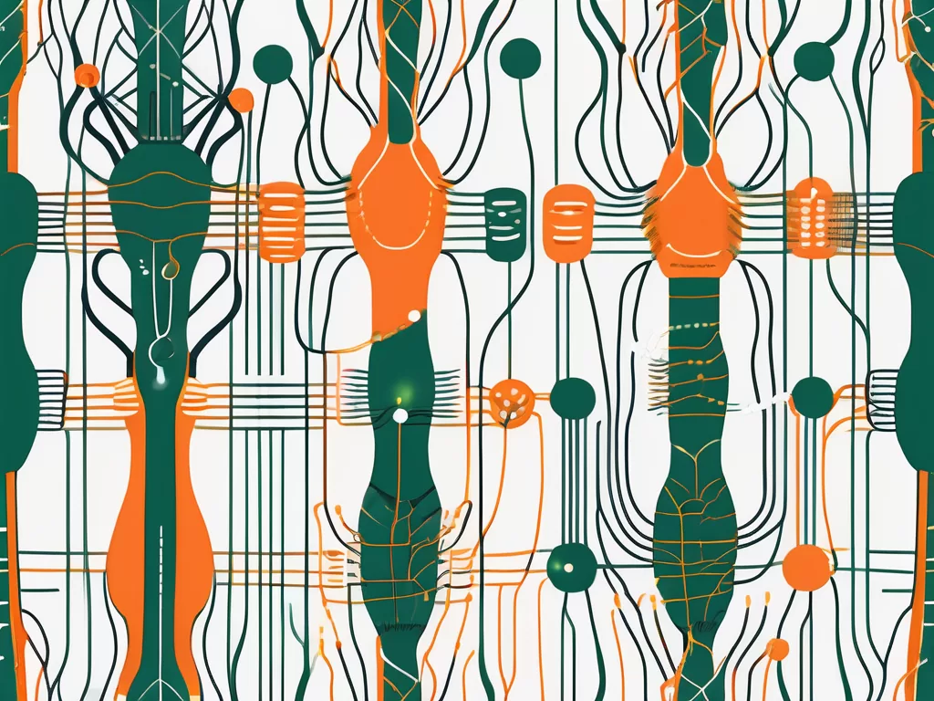 The human nervous system highlighting the vagus nerve