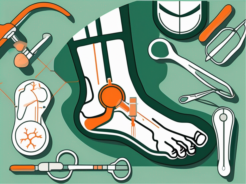 A foot with a pronounced bunion (hallux valgus)