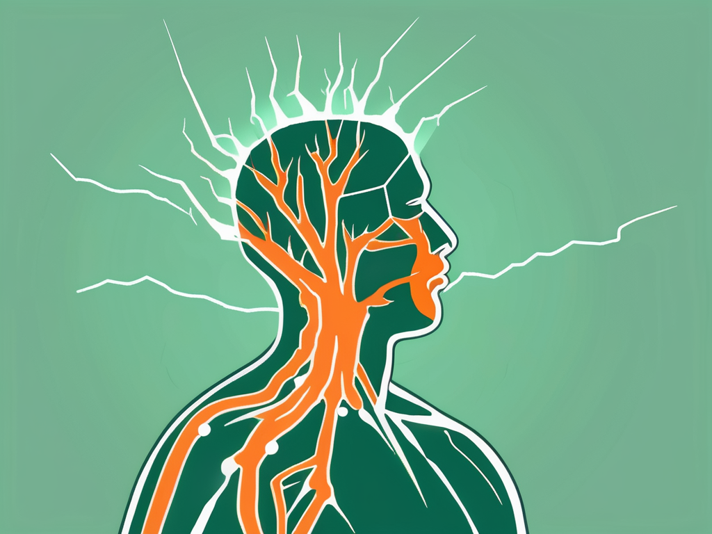 An ice cube stimulating the vagus nerve