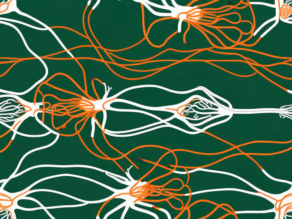 The human nervous system highlighting the vagus nerve