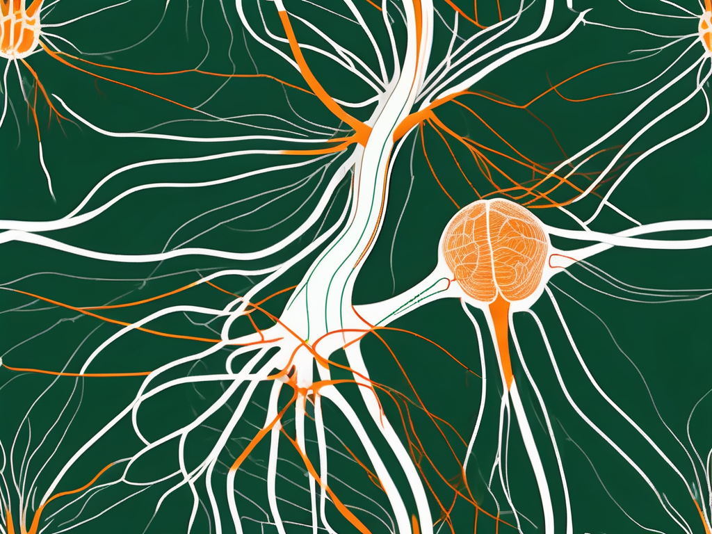 The human nervous system with a highlighted nervus vagus