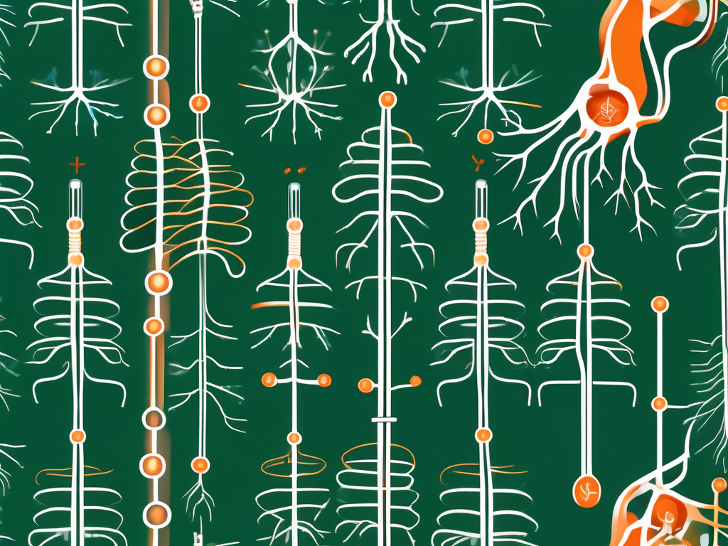 The human nervous system highlighting the vagus nerve